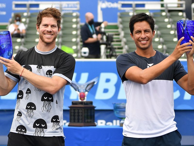 ATPツアー初優勝を飾ったアリエル・ベハール(ウルグアイ/左)とゴンサロ・エスコバル(エクアドル)(Getty Images)