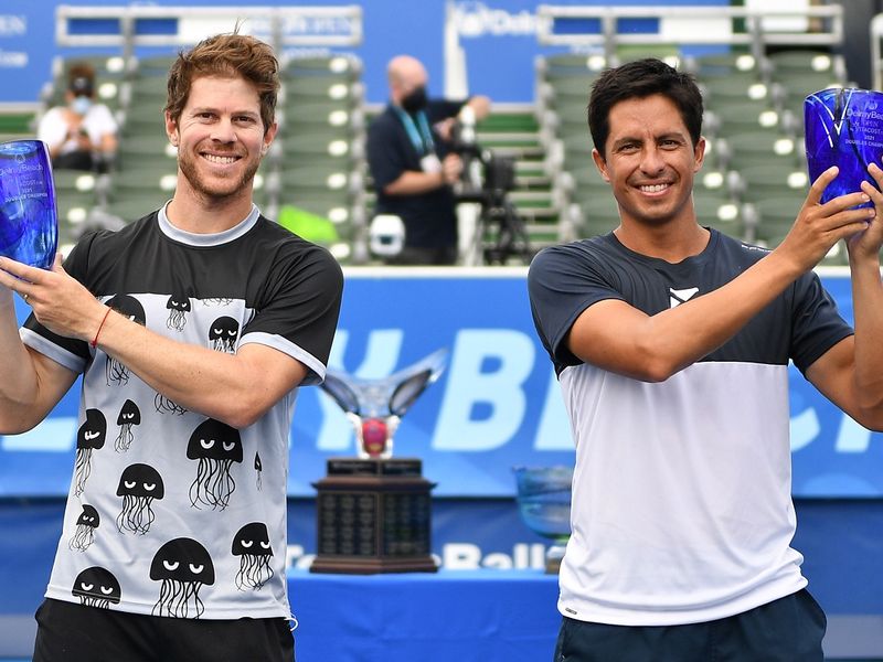 ATPツアー初優勝を飾ったアリエル・ベハール（ウルグアイ／左）とゴンサロ・エスコバル（エクアドル）（Getty Images）