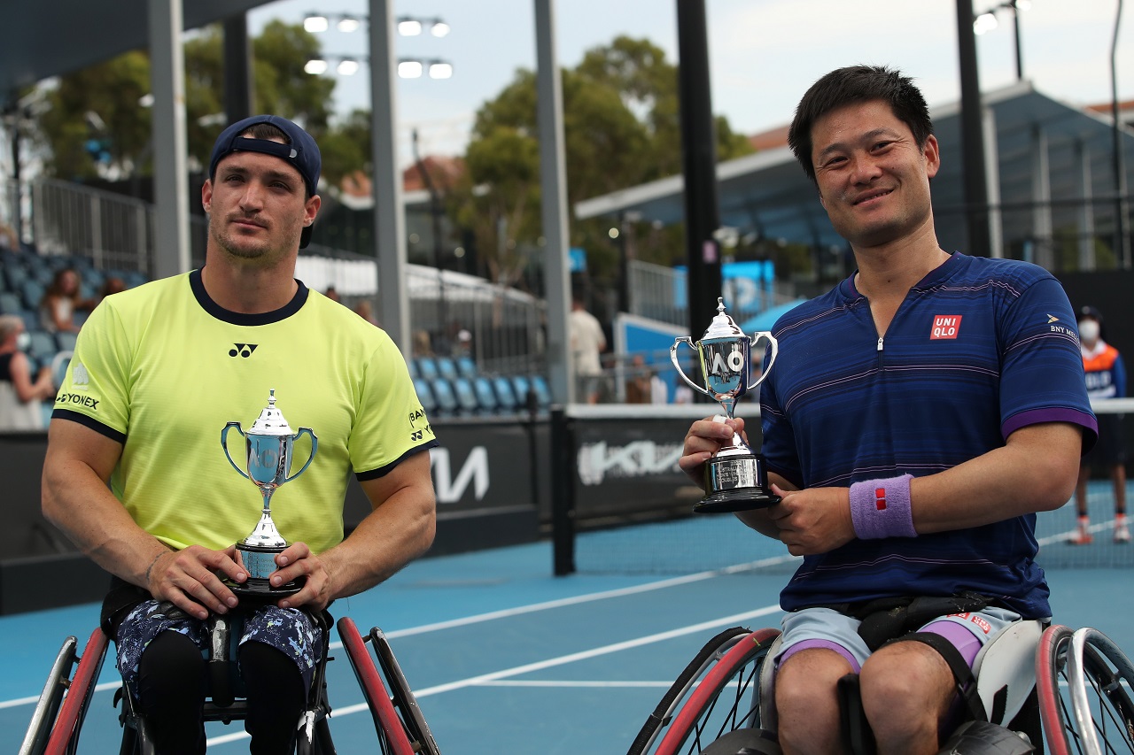 全米オープンテニス ゴードンリード 国枝慎吾 直筆サイン入り テニス太郎 全米オープンテニス ゴードンリード 国枝慎吾 直筆サイン入り テニス