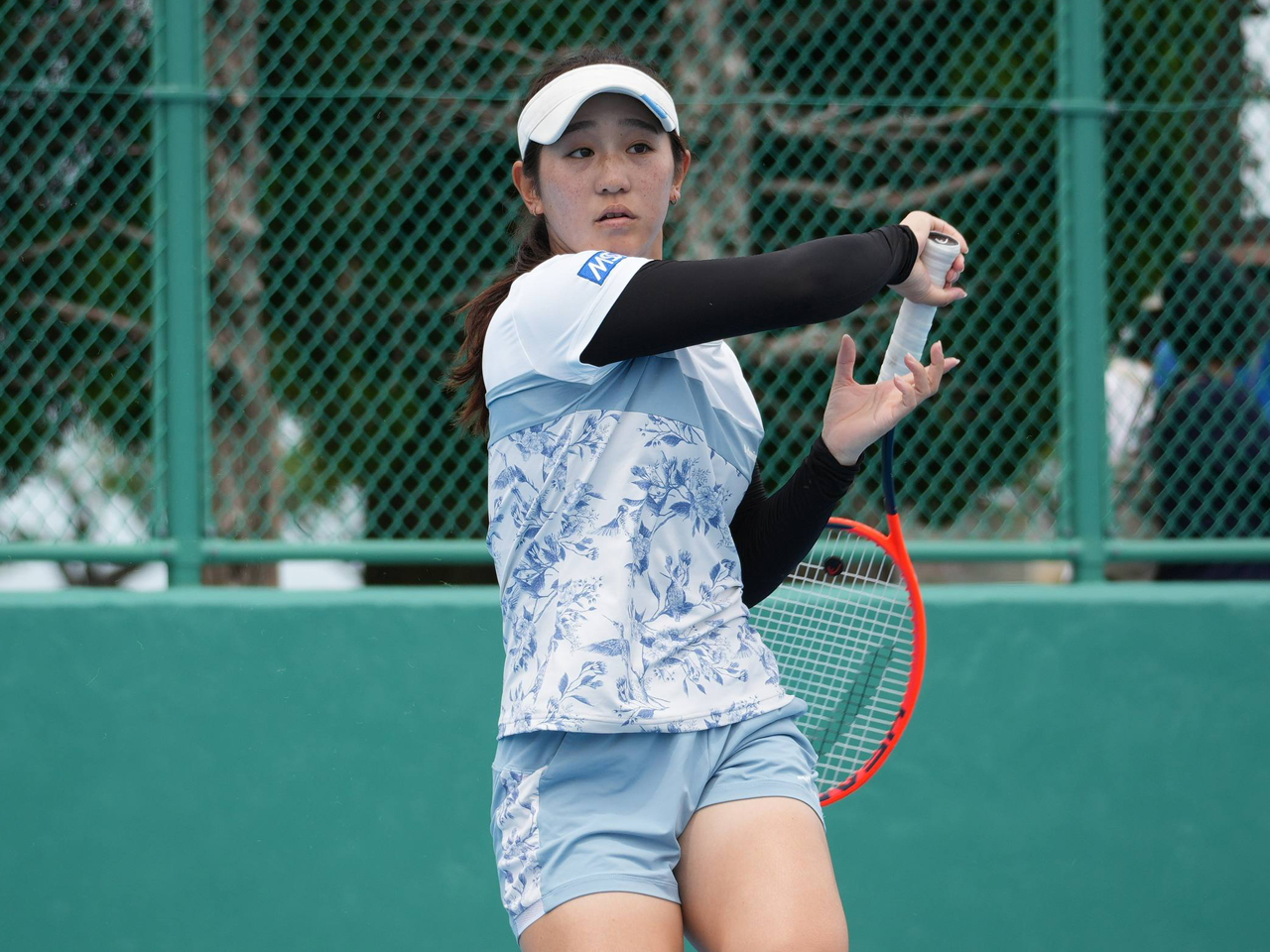 テニス部 光崎楓奈、阿部宏美らシード勢5人がシングルス2回戦へ [W15富山大東建