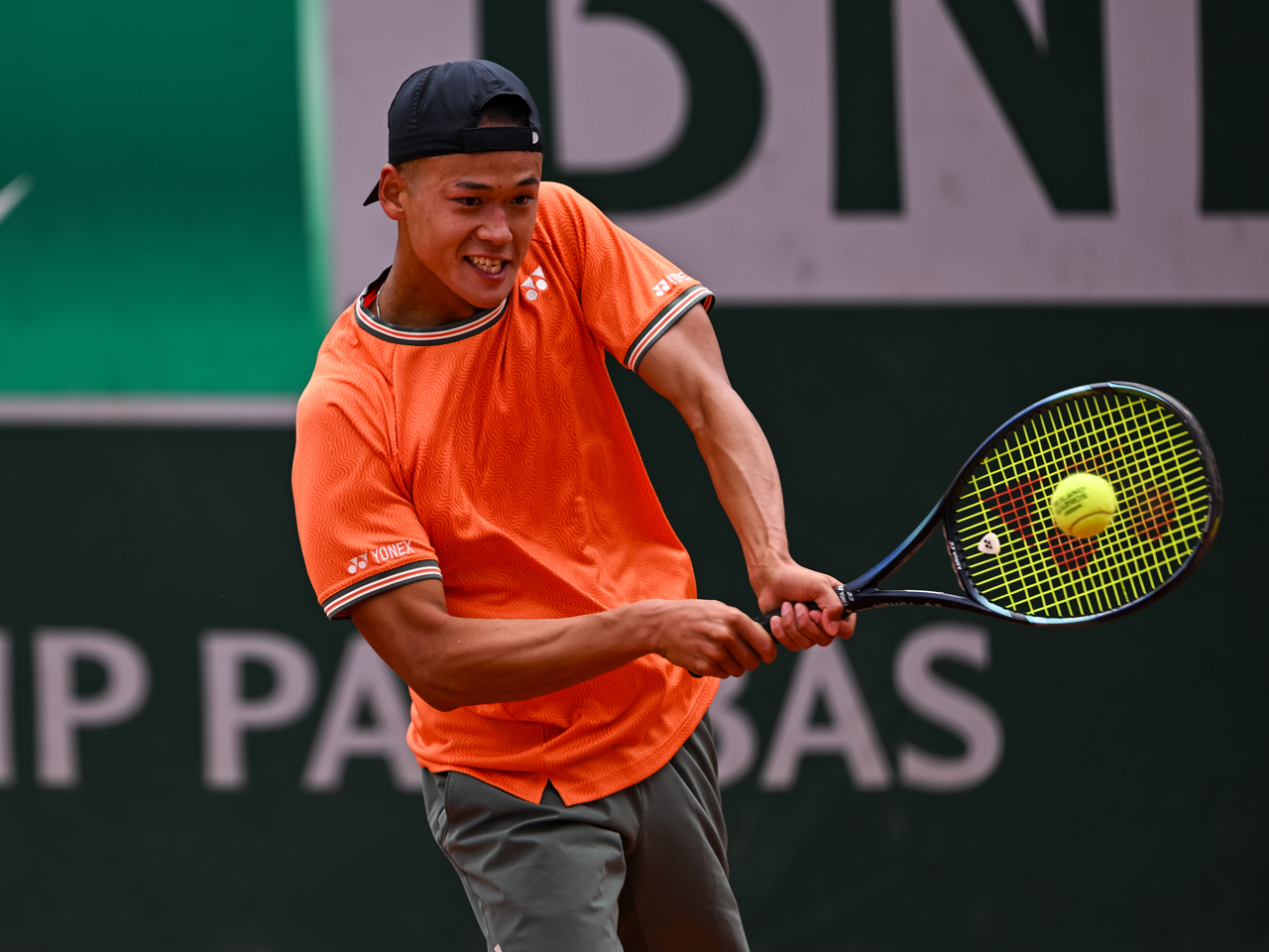 坂本怜がジュニア男子シングルス準々決勝で逆転負け、ダブルスは不戦勝