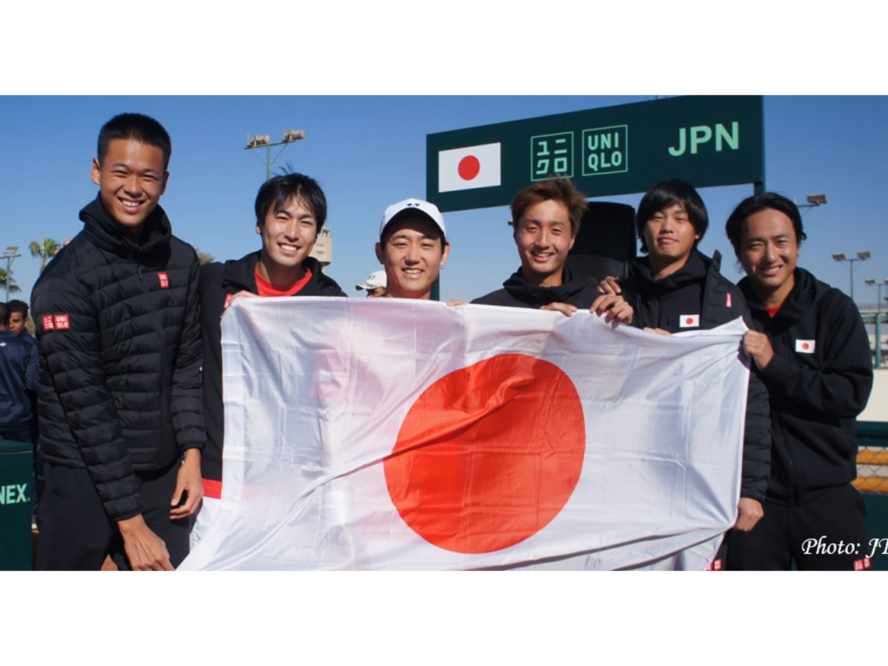 ノアインドアステージが男子国別対抗戦デビスカップ日本代表チームと