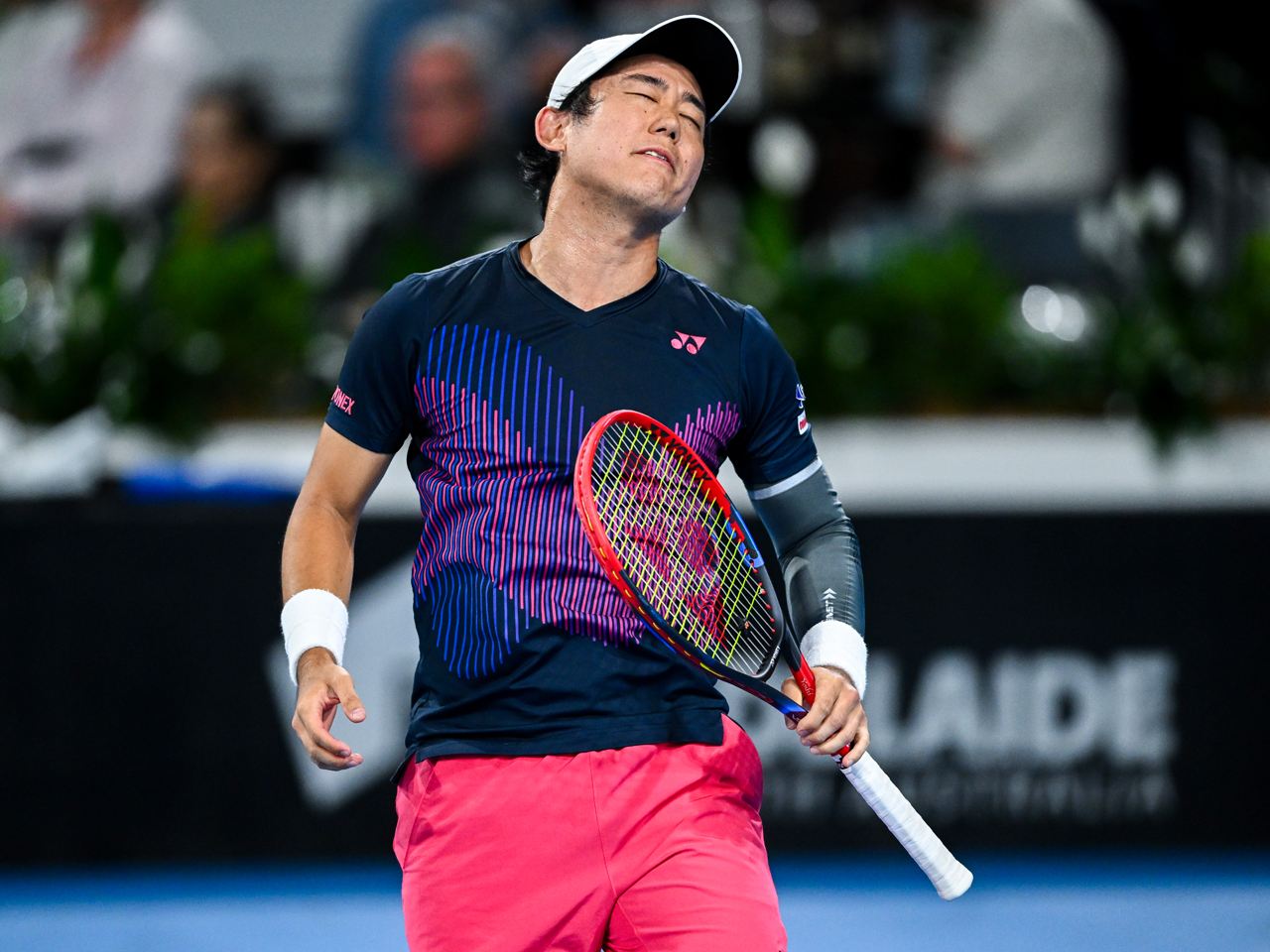 予選第1シードから本戦繰り上がりの西岡良仁は1回戦でコキナキスにフル