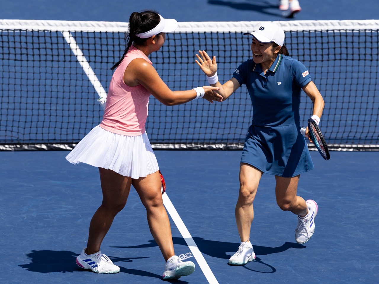 青山修子／穂積絵莉がアメリカペアをストレートで退けグランドスラム初