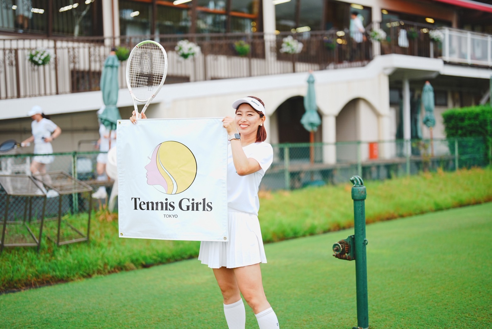 Tennis Girls Friendly Match 2025 in Grass Court Saga | テニス