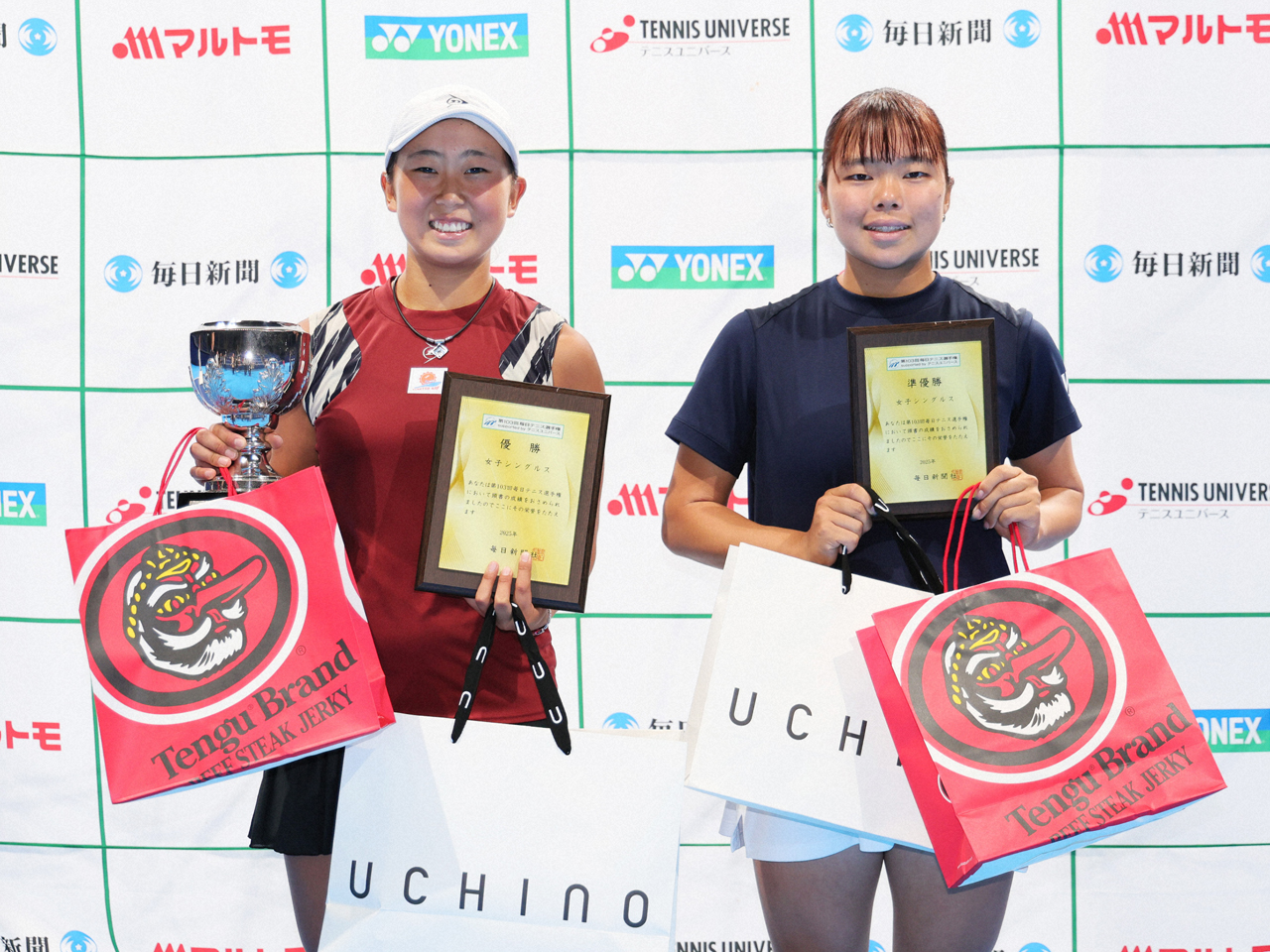 女子は野口紗枝＆大坪花／星野桃花が優勝 [第103回毎日テニス選手権