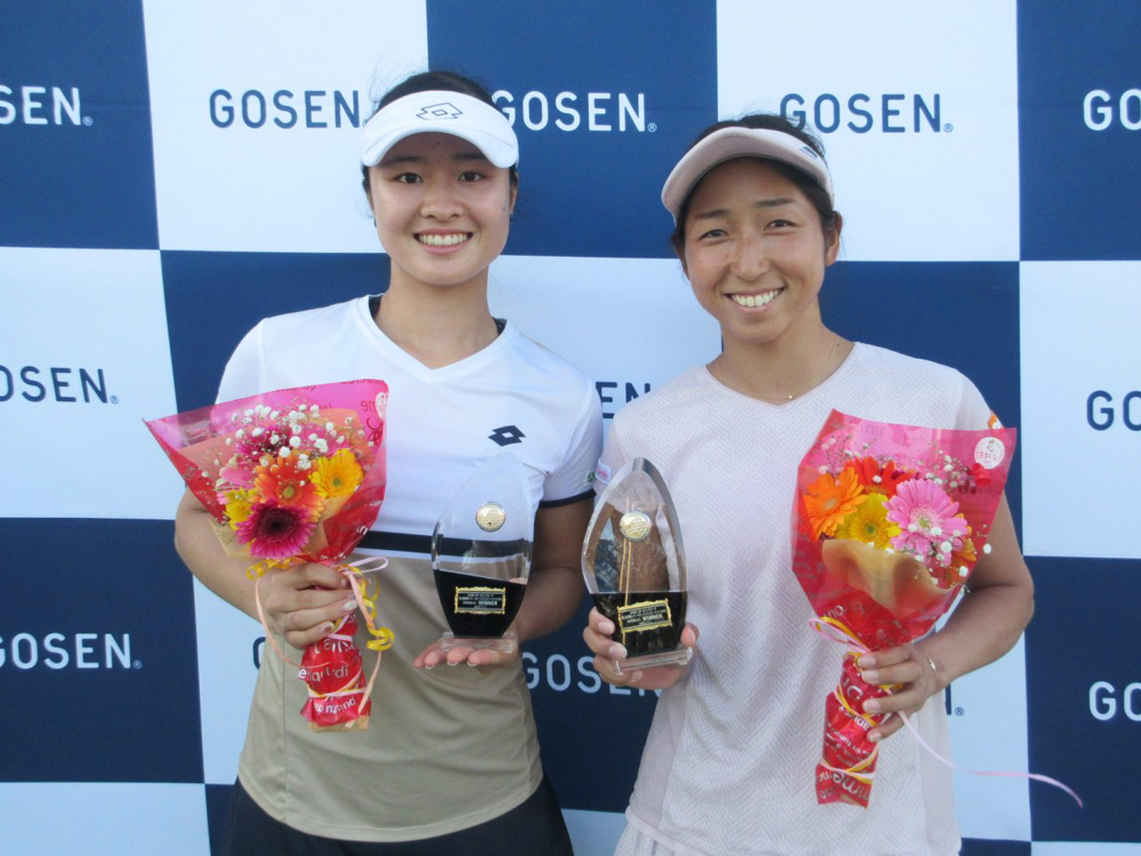 清水綾乃とペアを組んだ齋藤咲良が国際プロ大会のダブルスで初タイトル