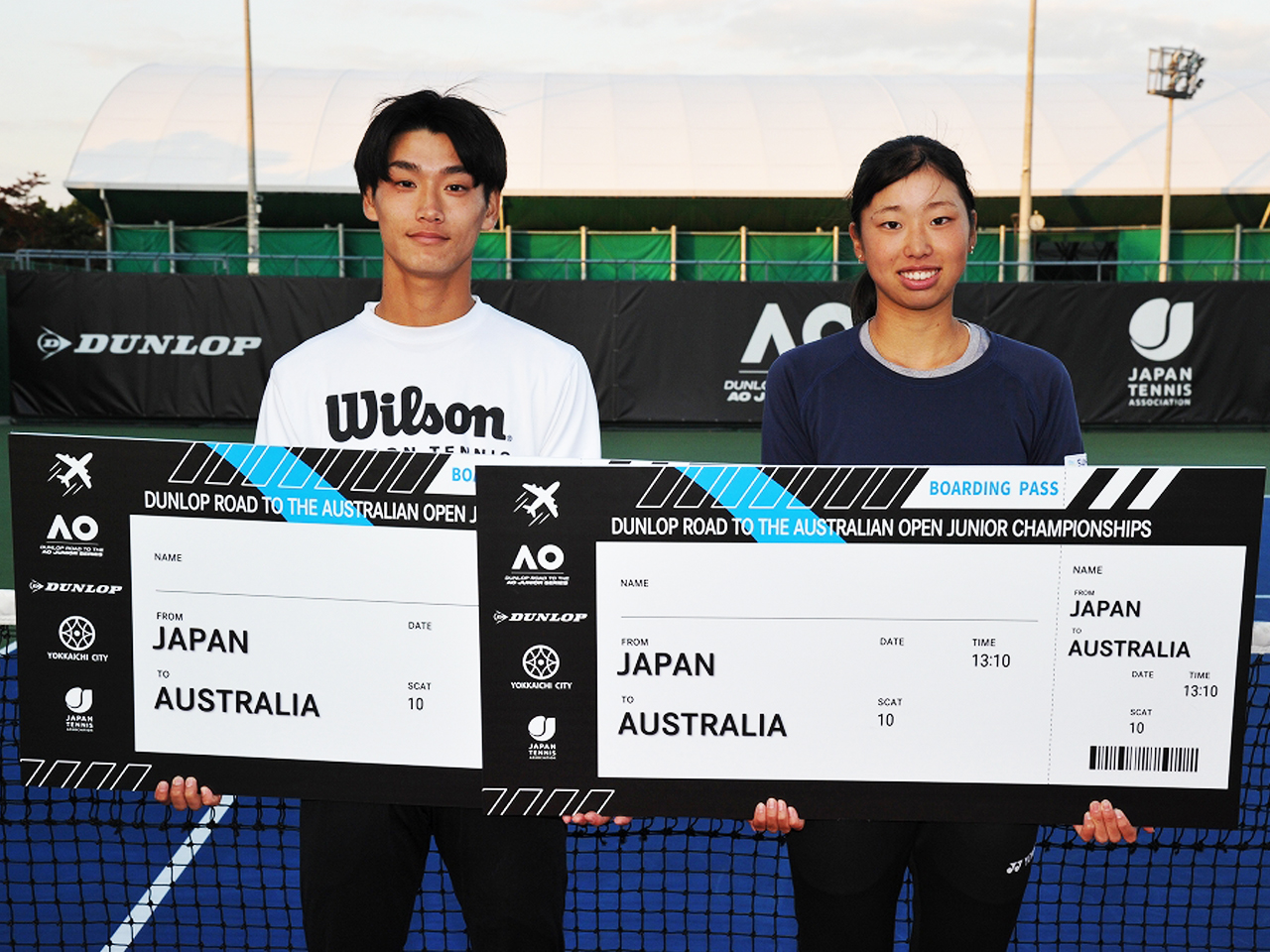 松村怜（あおやま庭球塾）と若菜蘭（三重GTC）が全豪ジュニア本戦