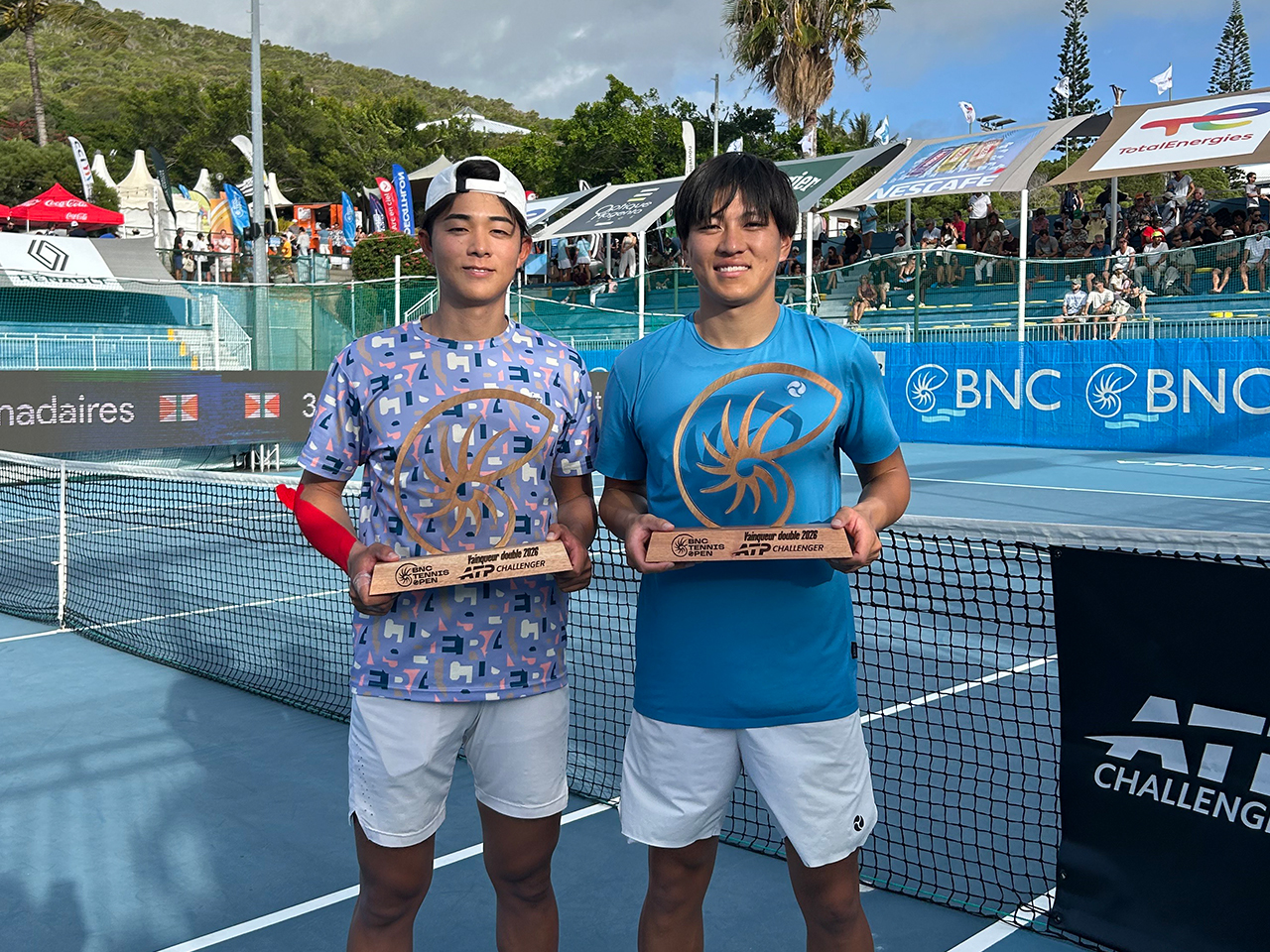 2025年ITFツアー9勝の楠原悠介／中川舜祐がチャレンジャー大会初優勝