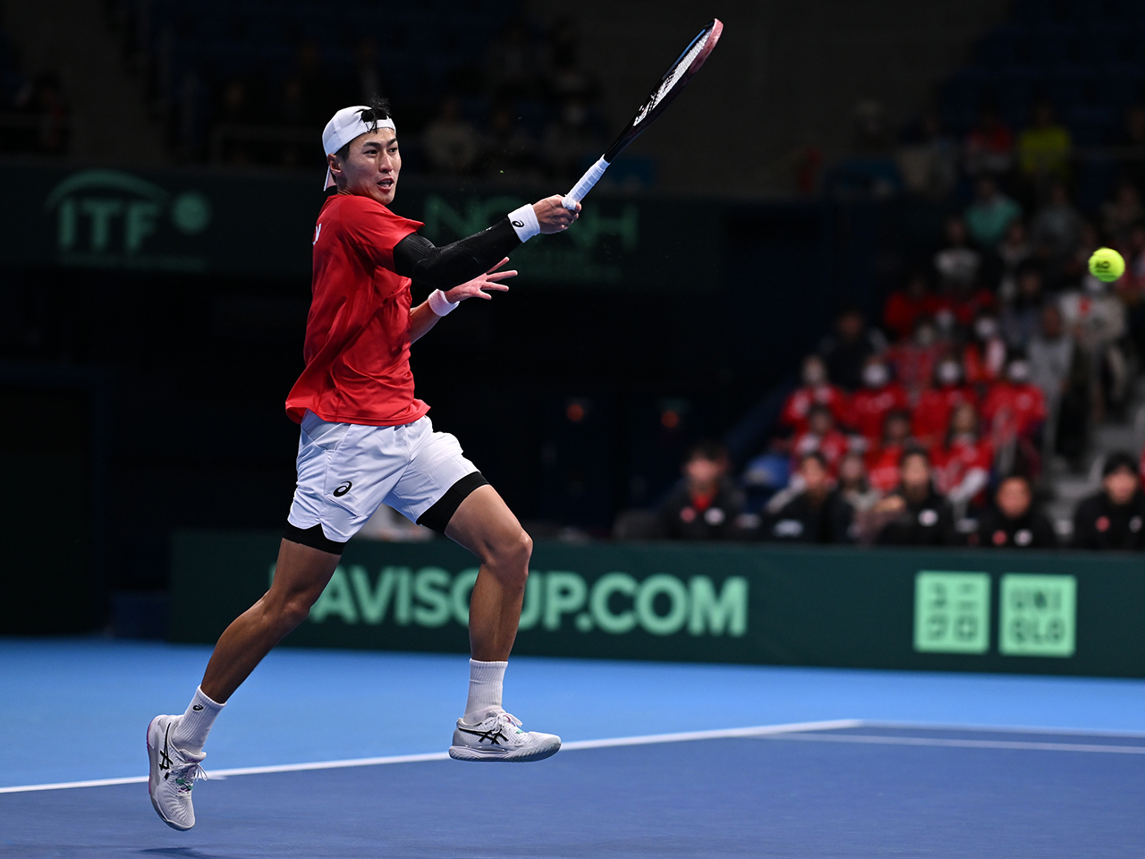 綿貫陽介が相手エースのオフナーを倒して日本が先勝 [デビスカップ日本