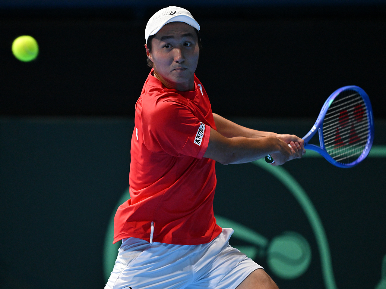 エース望月慎太郎がロディオノフに敗れて初日は1勝1敗 [デビスカップ