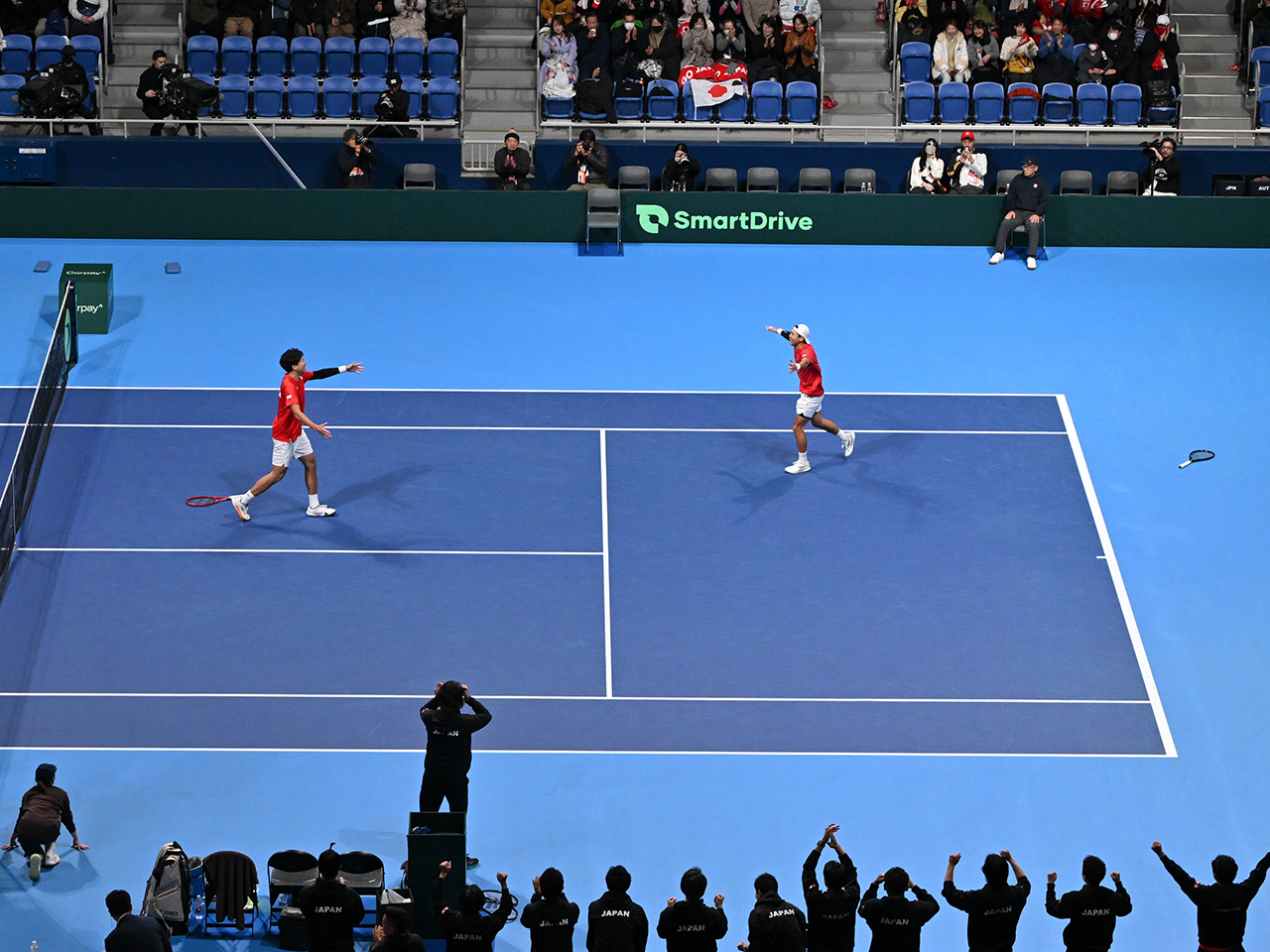 接戦を制した綿貫陽介／柚木武が代表戦のダブルス初勝利で日本が予選2