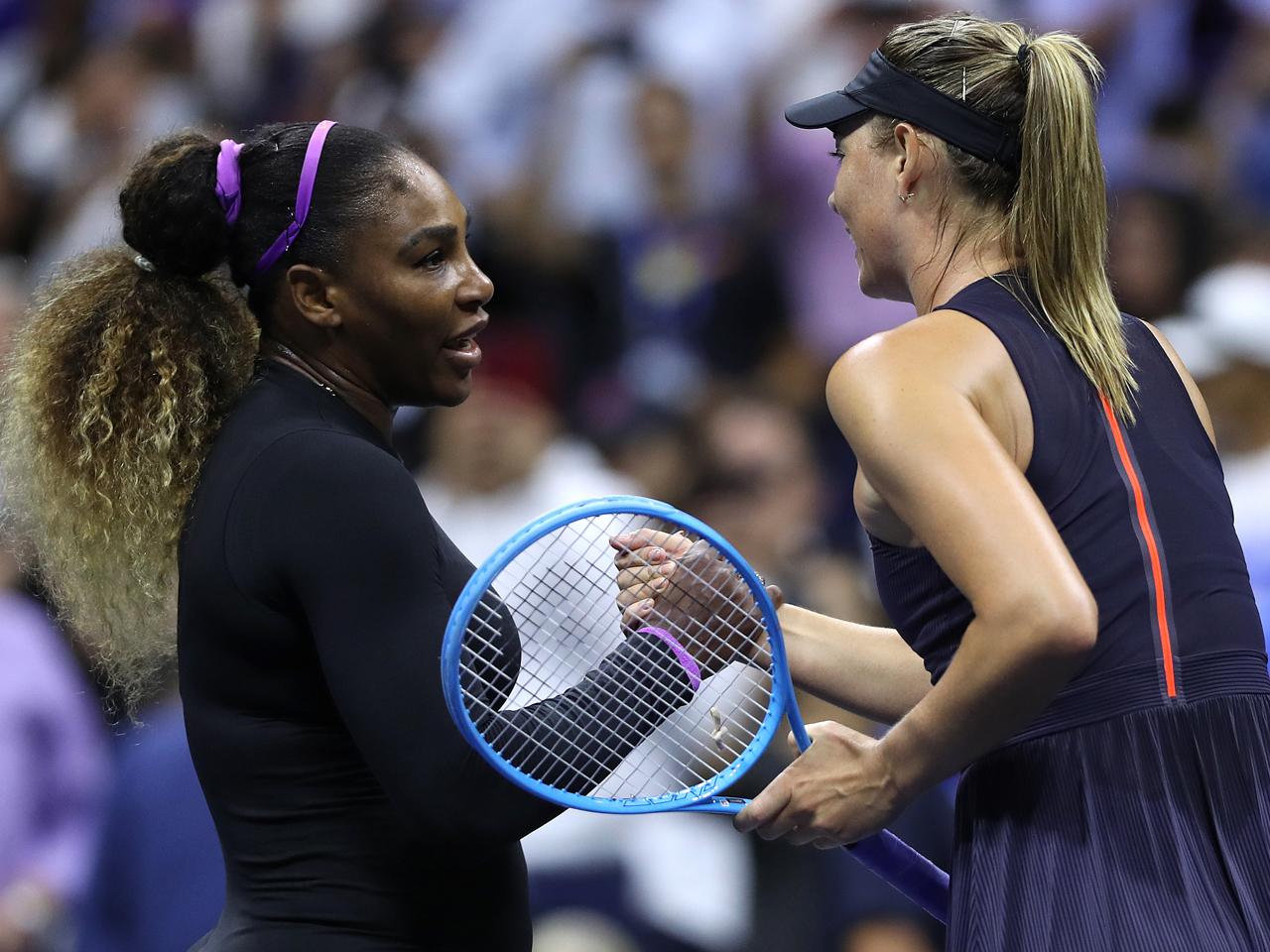セレナがシャラポワとの元世界1位対決に59分で勝利し2回戦へ [US