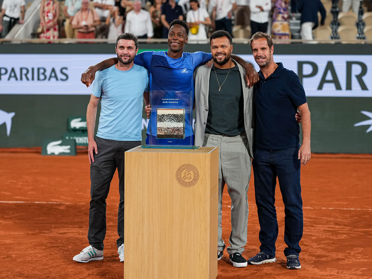 モンフィスは現役最後のフレンチ・オープンで初戦敗退、試合後の