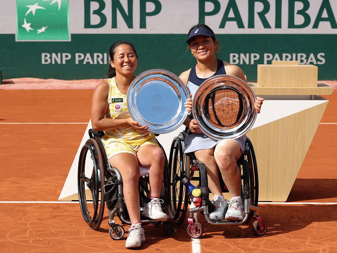車椅子テニス 上地結衣／ジュ・ジェンジェンがグランドスラム参戦3大会目で初