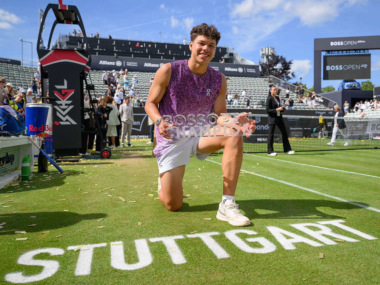 On Court Tank シェルトン 2024 ダラスオープン 優勝モデル シェルトンが前年覇者フリッツを倒してグラスコート大会初優勝「大変な