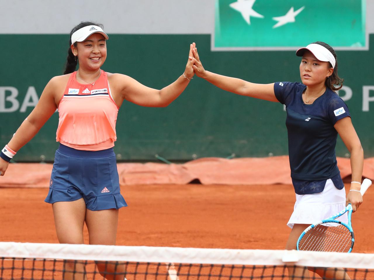 穂積絵莉／二宮真琴が全仏決勝以来の試合に勝利 [ストラスブール国際