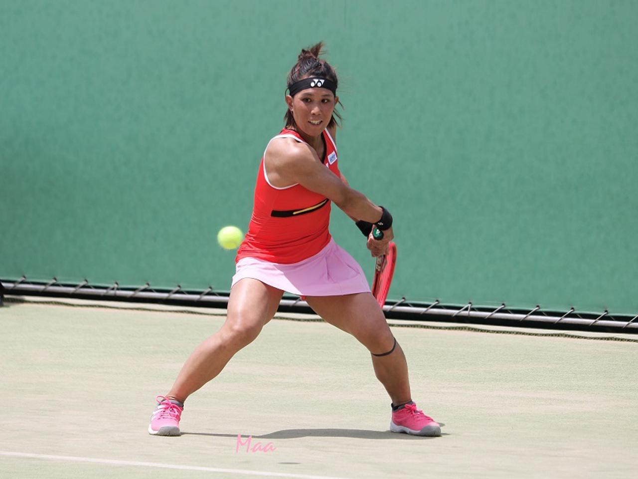 秋田史帆がチャン スジョンに競り勝ち初戦突破 福岡国際女子 テニスマガジンonline Tennismagazine Jp