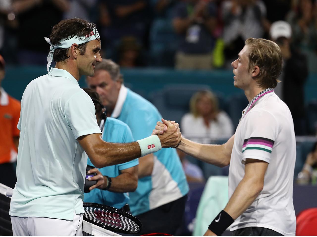 フェデラーがシャポバロフとの“年齢差対決”に勝利し前年度覇者イズナー