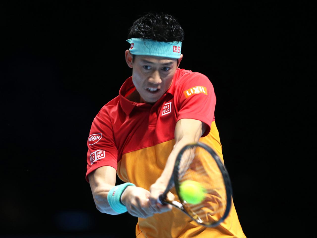 錦織はティームにストレートで敗れ、予選リーグ敗退が決定 [Nitto ATP