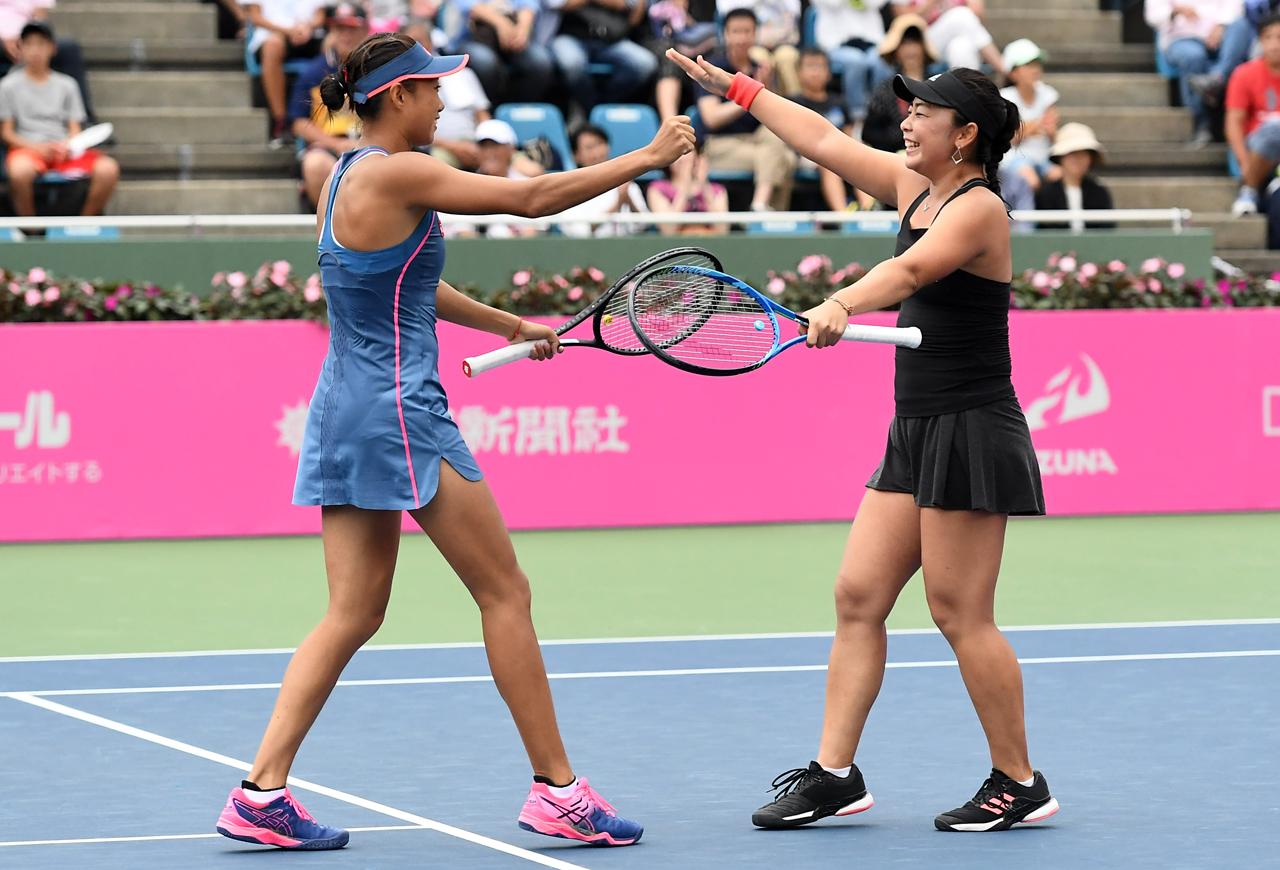 穂積絵莉とジャン・シューアイの初コンビが全試合ストレートの完全優勝