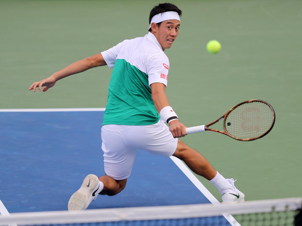 ニューヨークオープンテニス2018 錦織圭　スウェットセット　Mサイズ UNIQLO(ユニクロ)/錦織圭選手着用モデル/ニューヨークオープンテニス