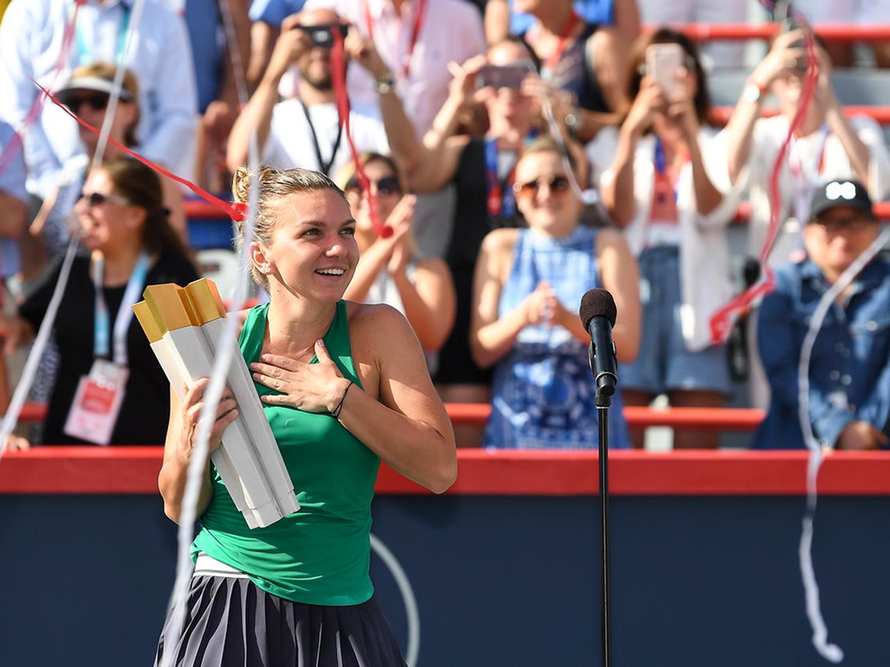 またも激戦ーーハレプがスティーブンスを破って優勝 ロジャーズ カップ テニスマガジンonline Tennismagazine Jp